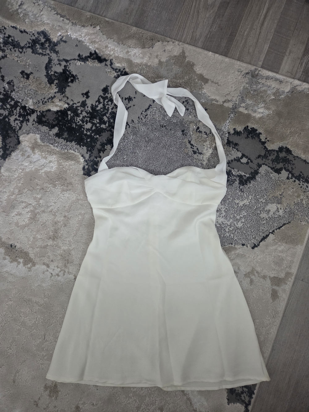 Showpo White Halter Mini Dress
